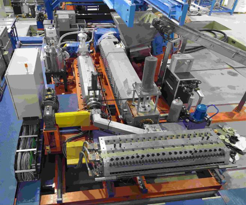 Combination Extrusion System (With Three Channel Dies)